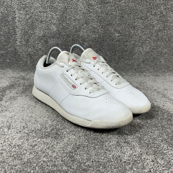 Reebok Classic Princess Women’s Sz 9.5 White Leather Athletic Running Shoes Used - Picture 2 of 12